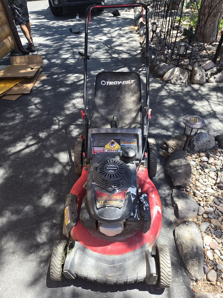Free Lawn mower needs fly wheel break repair
