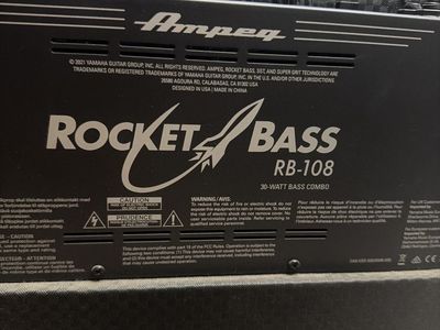 Gio Ibanez guitar and Ampeq amp