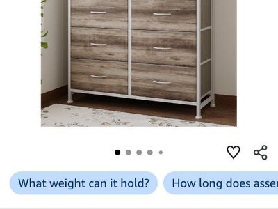 NEW- Steel framed fabric Dresser- 9 Drawers- Natural Oak