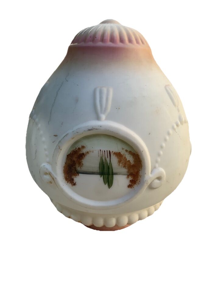 Vintage Victorian Embossed Hand Painted Fixture