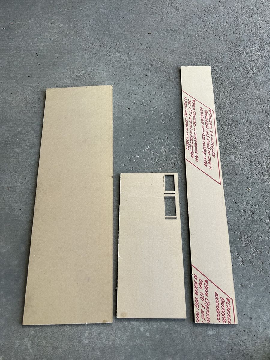 Scrap Pieces of Clear Acrylic Board 3/16” thick