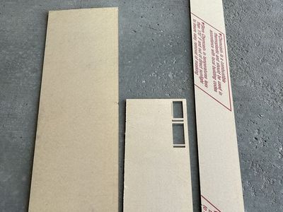 Scrap Pieces of Clear Acrylic Board 3/16” thick