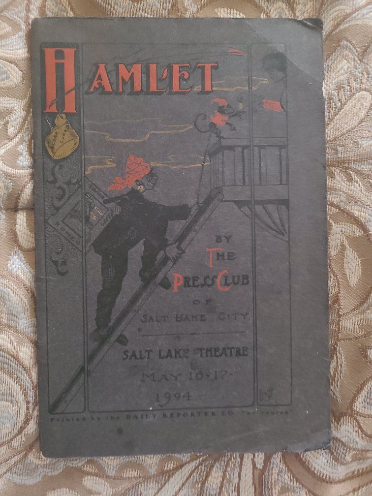 Antique 1904 Hamlet The Ham Show Salt Lake Theatre Program