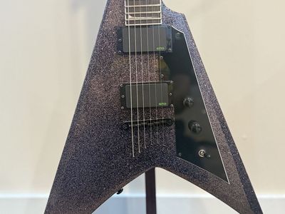 Esp LTD Kirk Hammett Flying V GUitar Sparkle