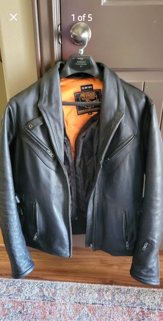XL Women Motorcycle Leather Jacket