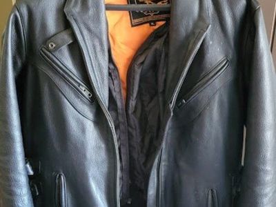 XL Women Motorcycle Leather Jacket