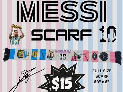 Leo Messi Scarf Limited Edition Full Color Scarf
