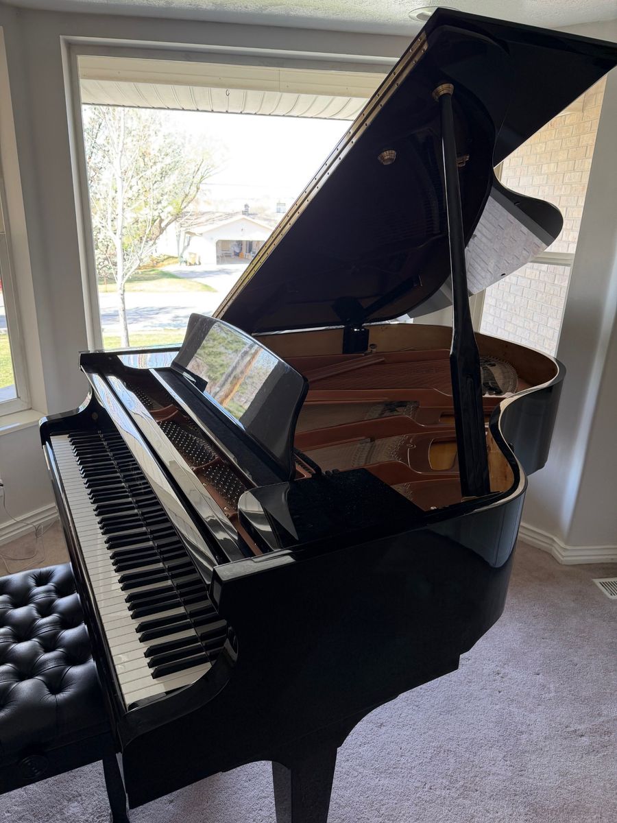 Hailun HG-178 Baby Grand Piano – Polished Ebony – Warranty Remaining