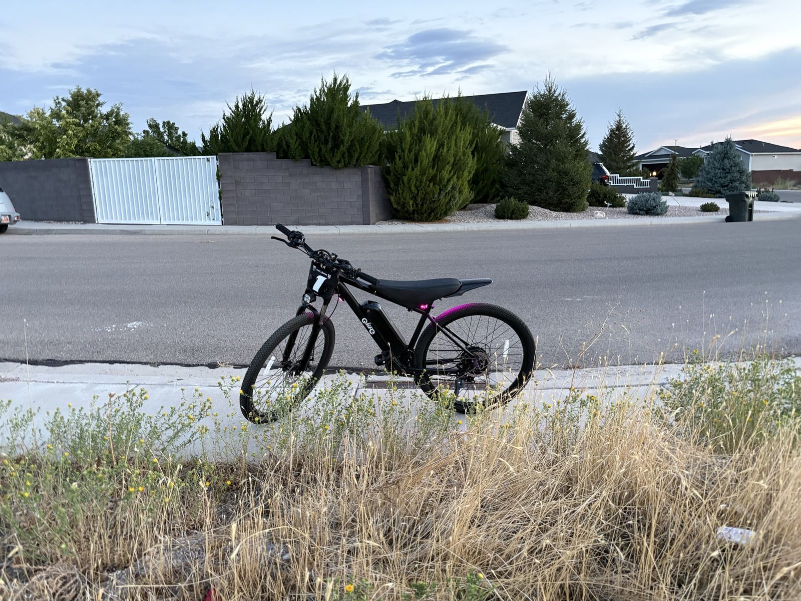 Qlife racer ebike 48v 10.4 ah battery with modded seat full twist throttle rear fender and led lights only had 60 miles on it