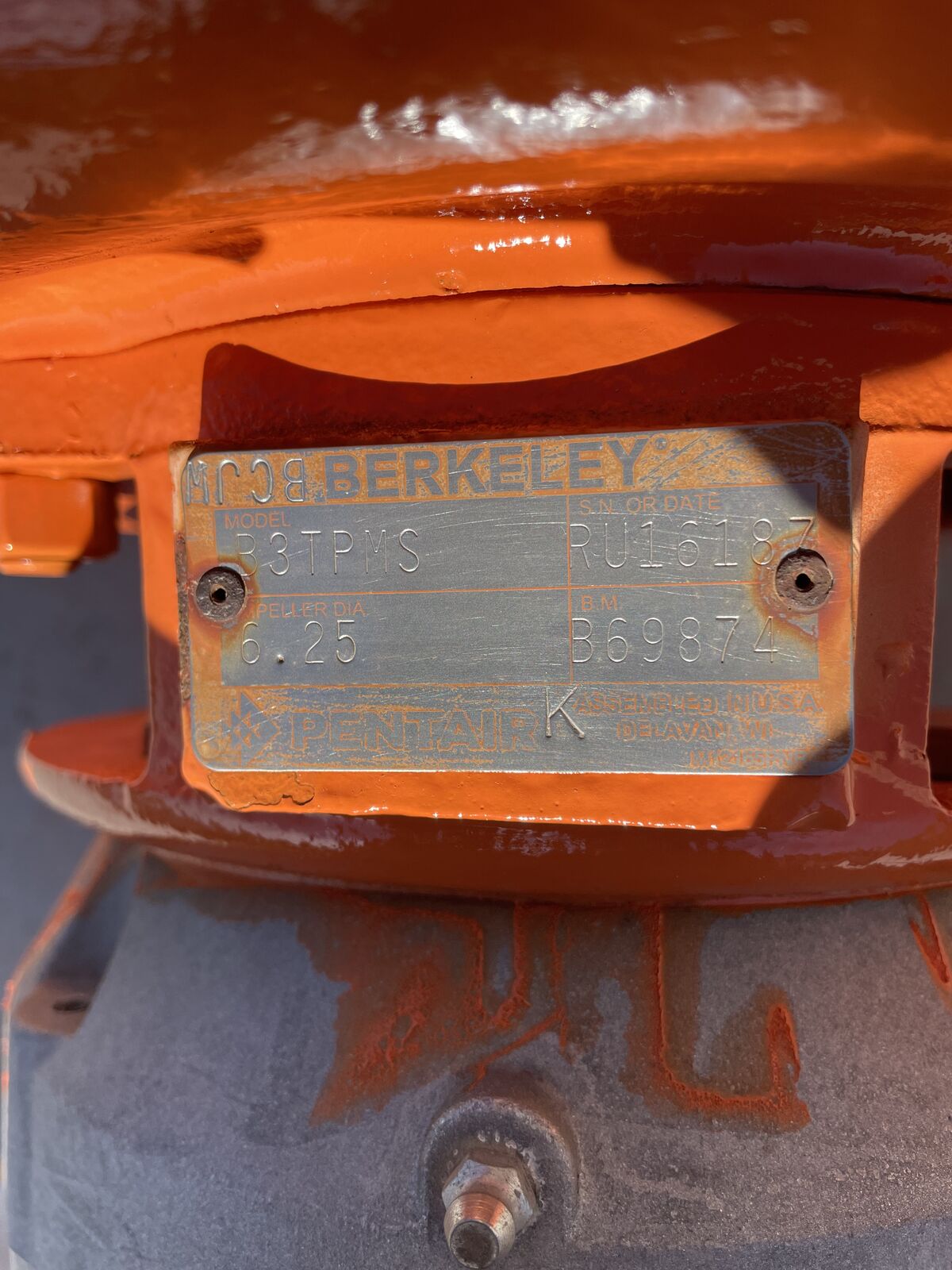 Baldor Reliance water pump