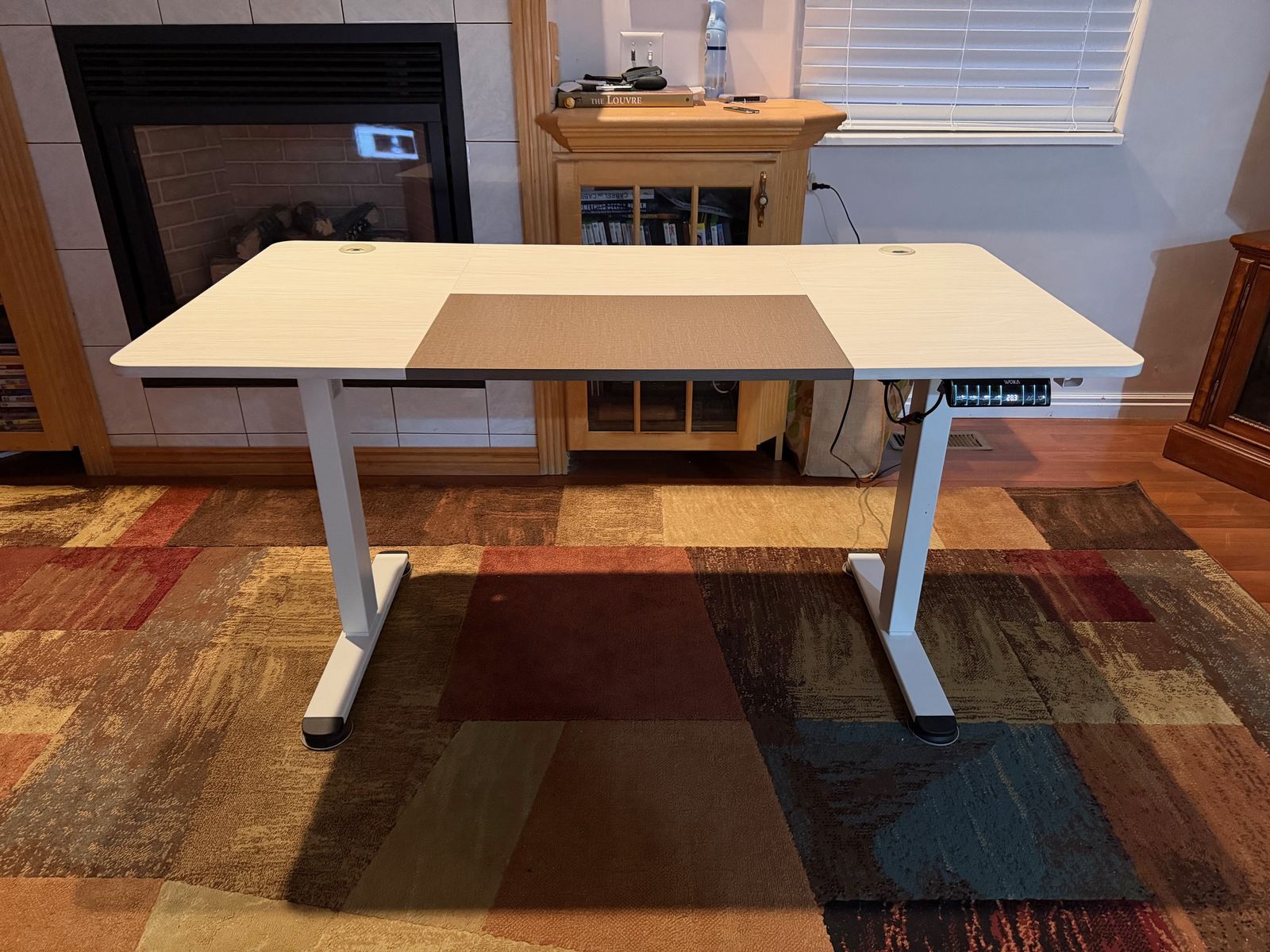 Powered lift desk table - 55"