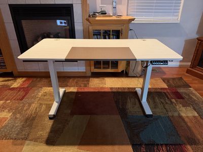 Powered lift desk table - 55"