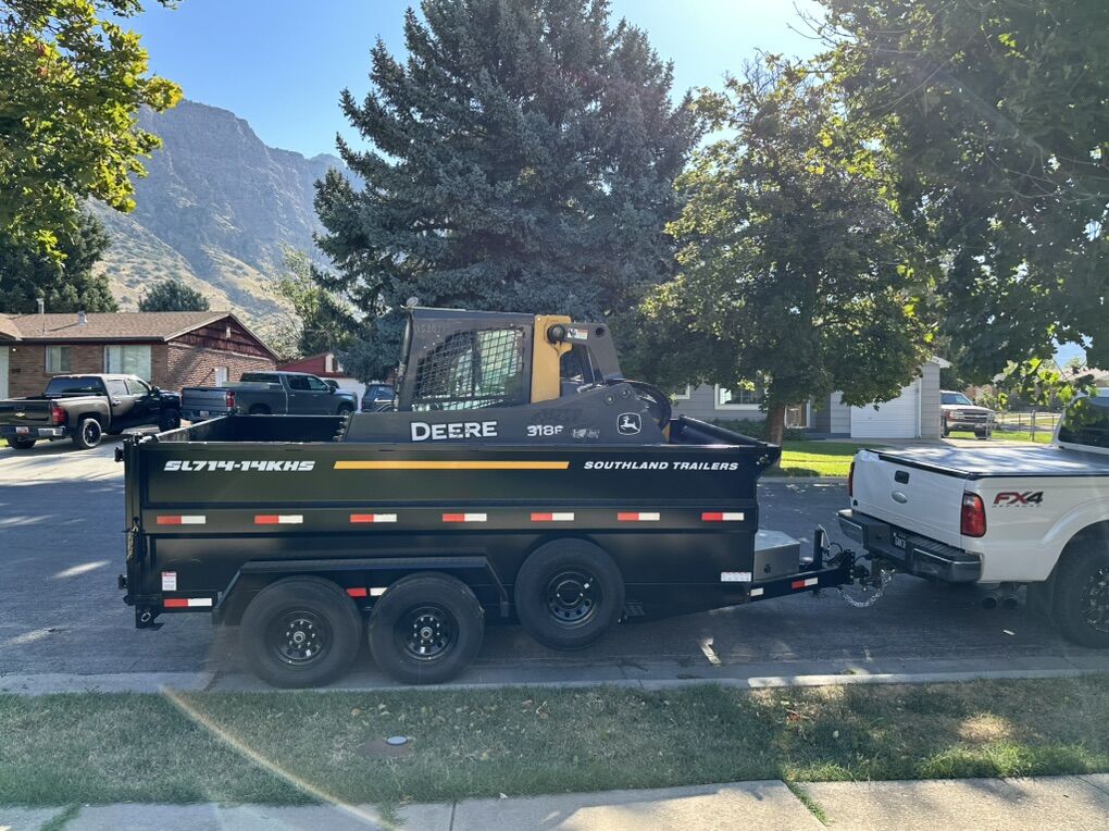 Skid Steer And Dump Trailer
