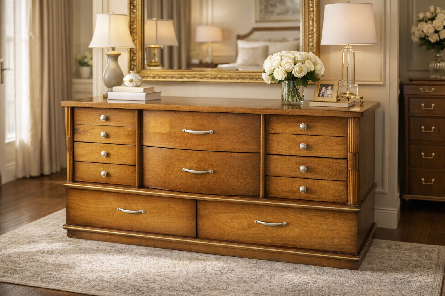 8 Drawer Antique/Vintage Dresser