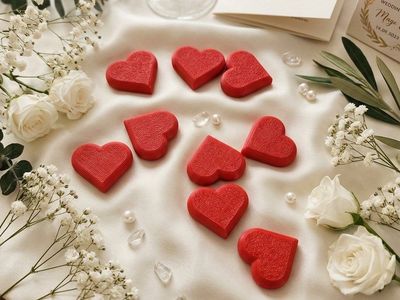 Personalized Heart Table Accents (Quarter-Sized)