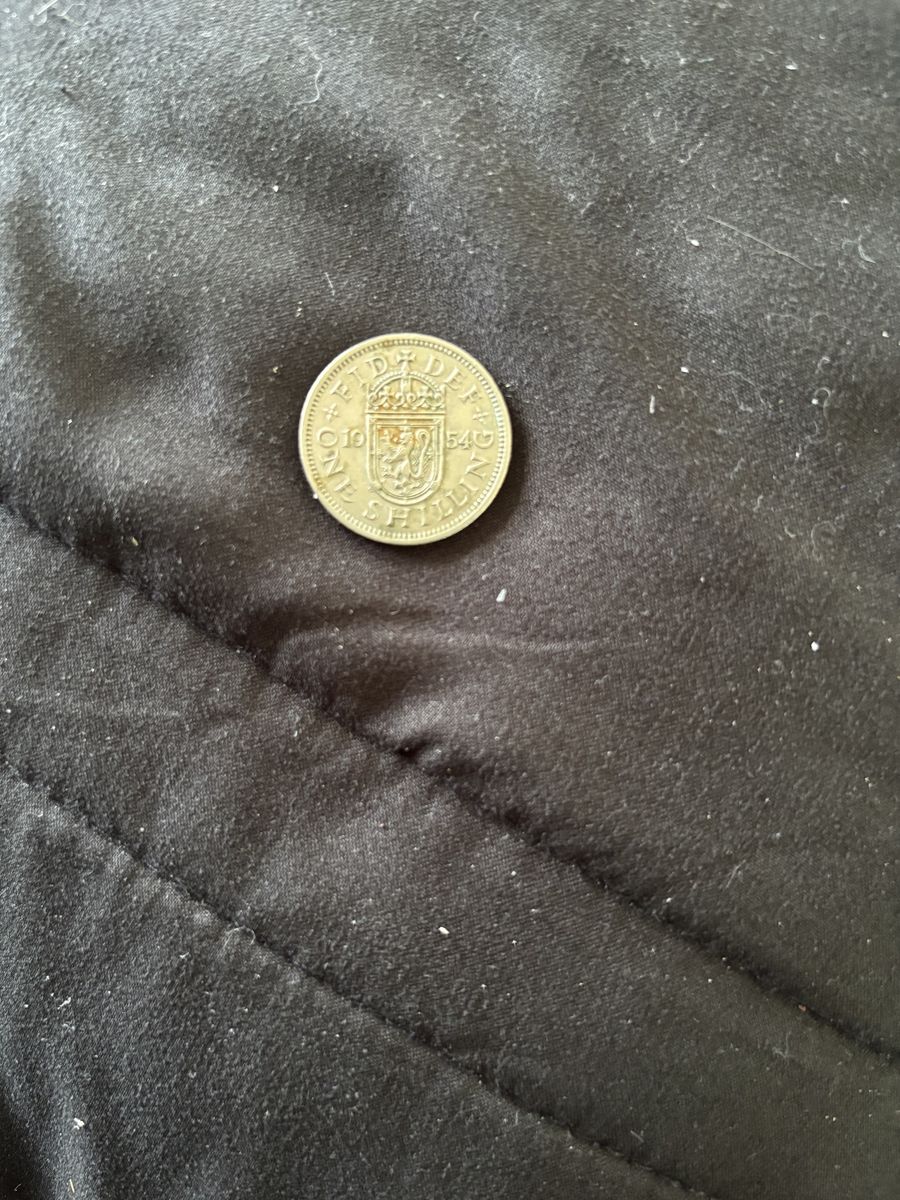 1954 one shilling coin
