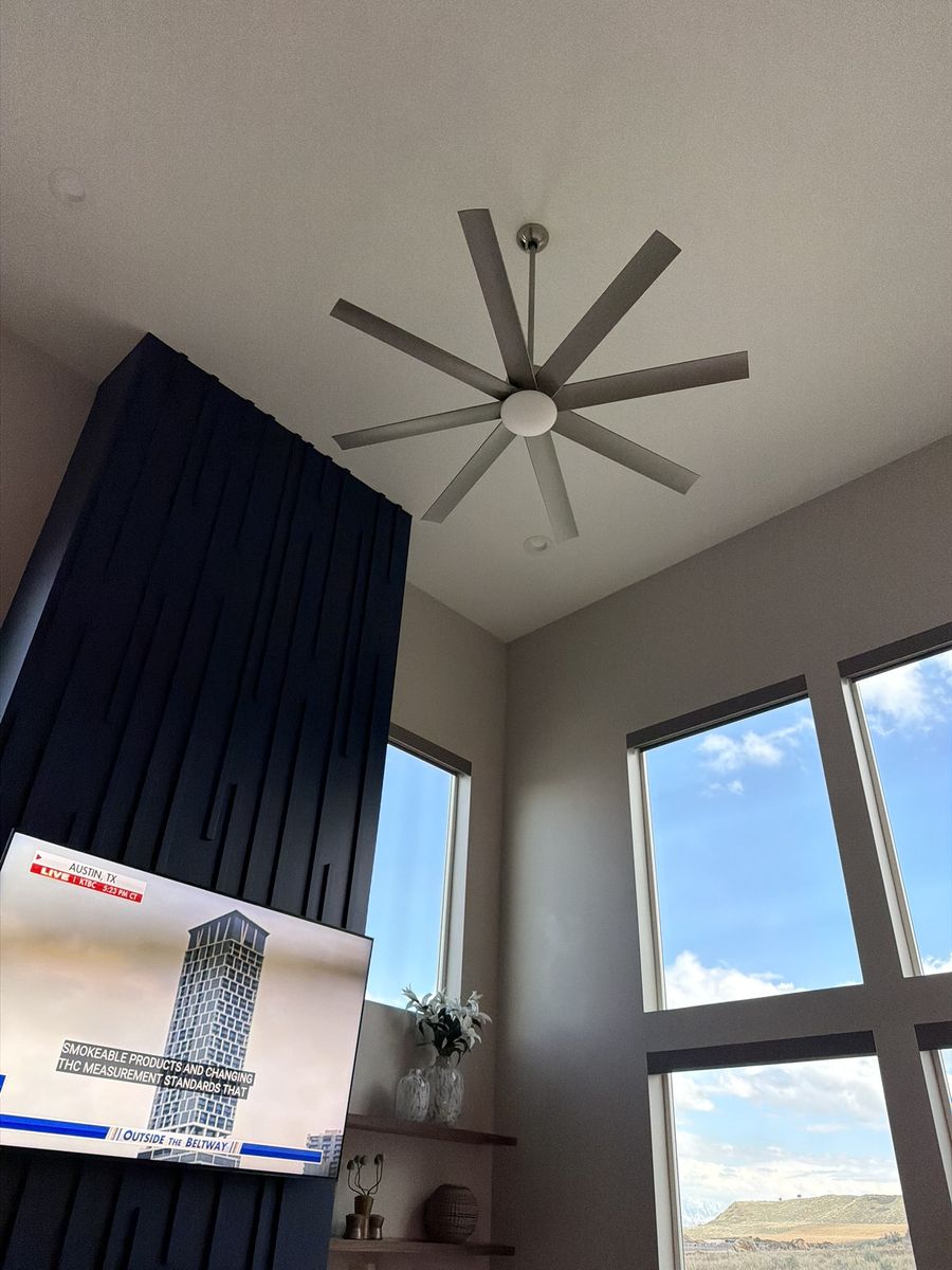 Airus 64" - Brushed Nickel Modern Ceiling Fan with 8 Blades