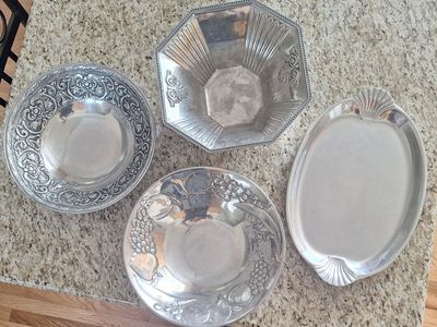 Three Heavy-Duty Serving Bowls and One Tray - All for $50