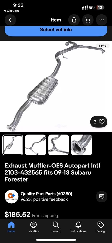 Exahust For 09-13 Suberu Forester