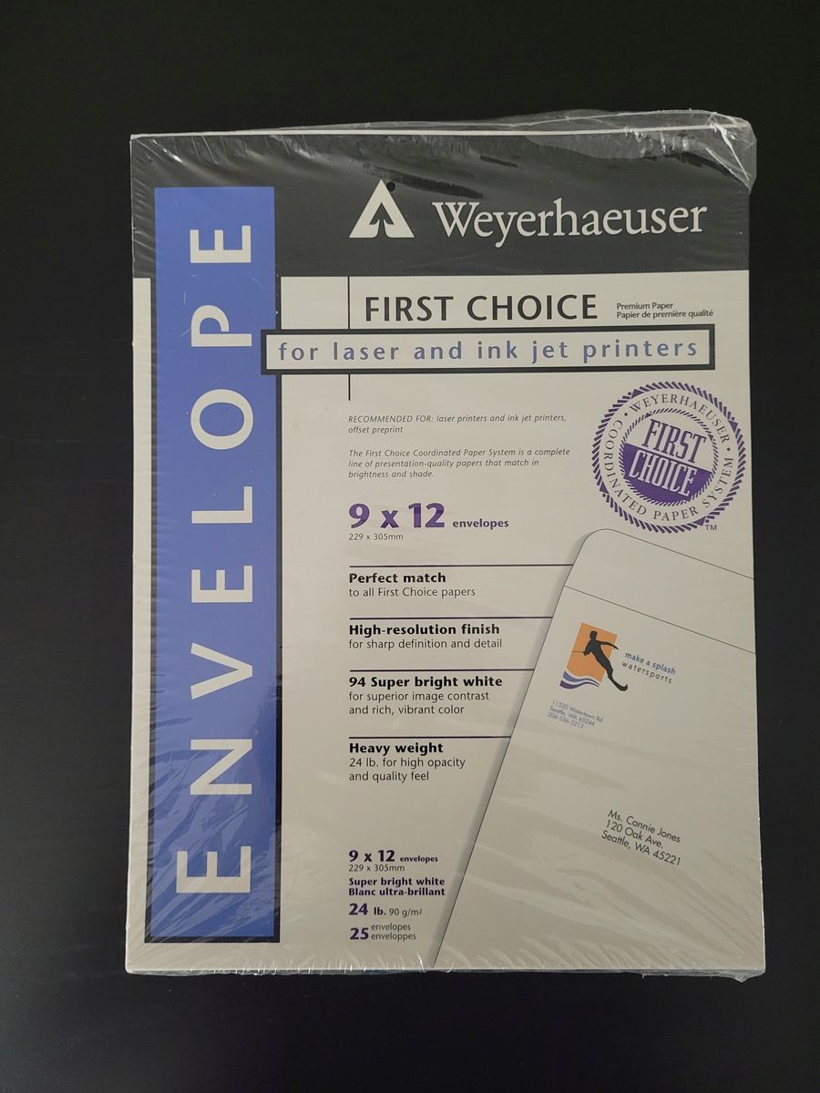 25 9 x 12 White Envelopes