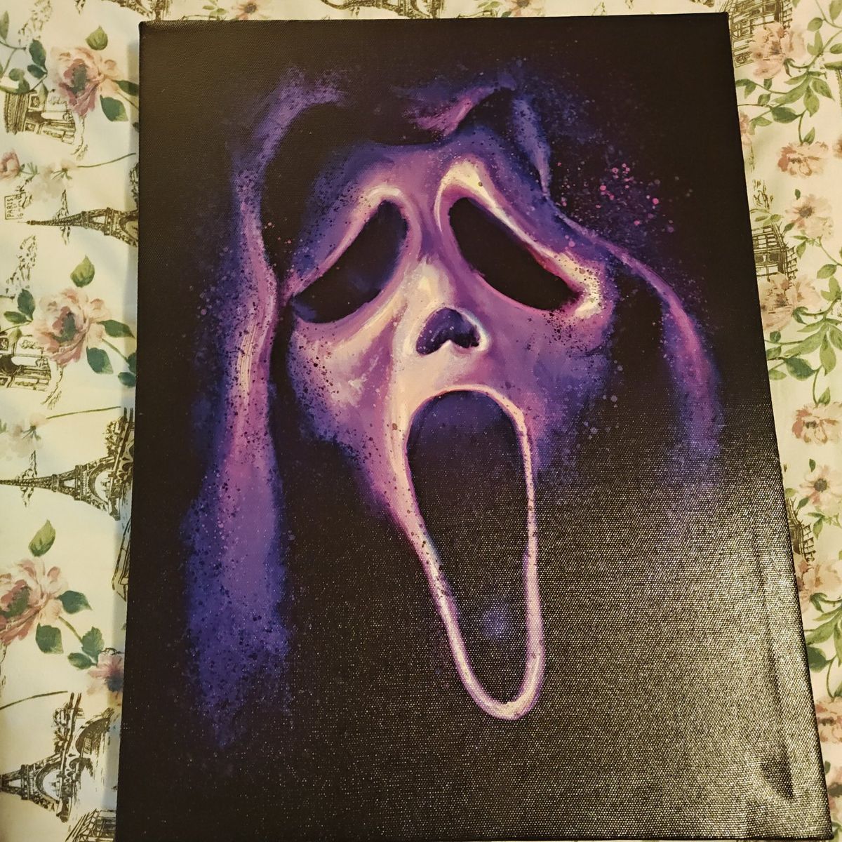 canvas ghost face picture