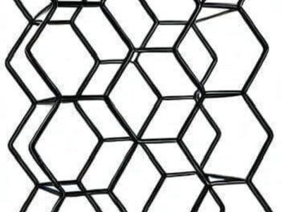 Wine Rack Hexagon Countertop (Black)