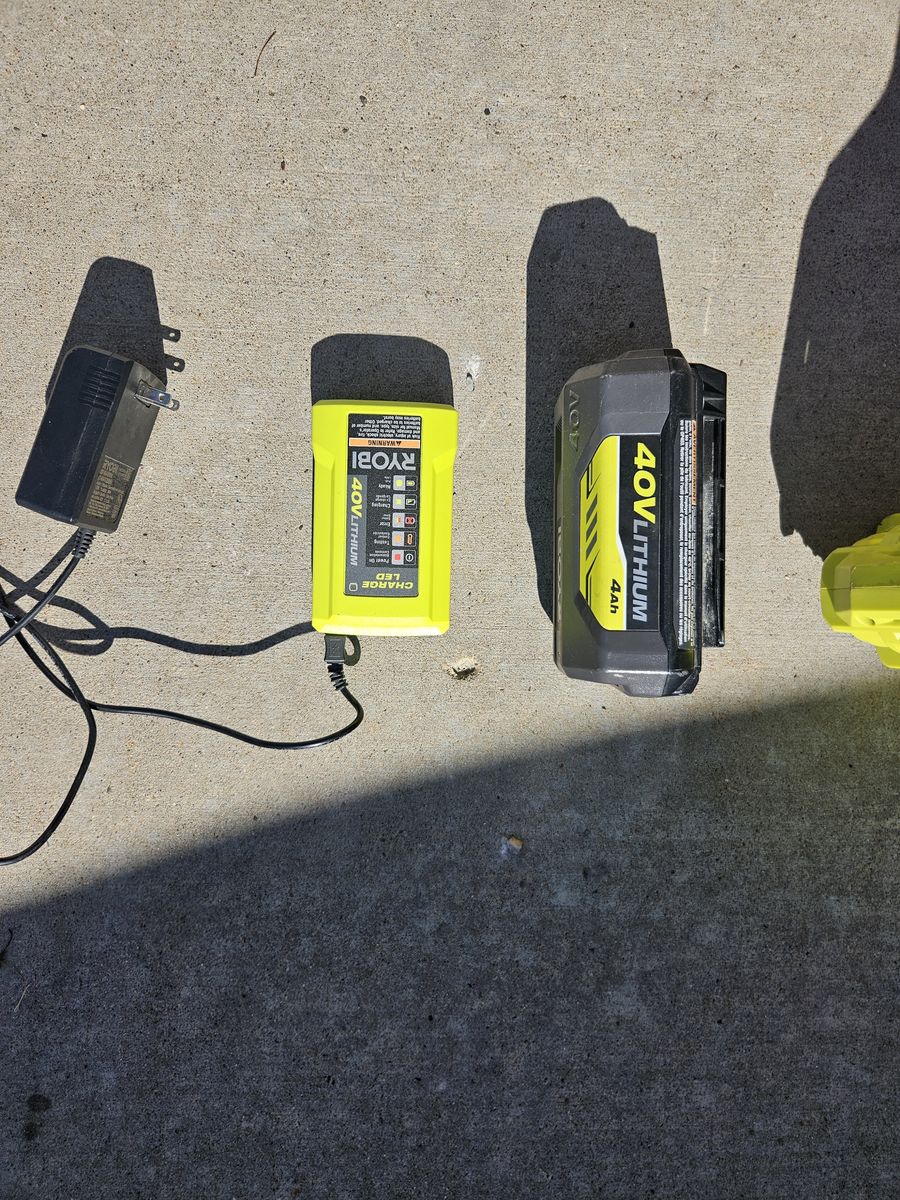 Cordless Ryobi trimmer