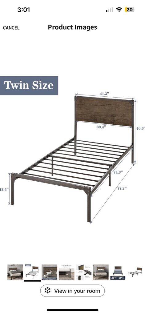 Excellent Condition Twin Bed