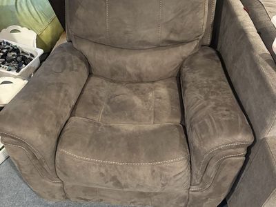 Used grey Recliner Chair - Comfortable & Durable Fabric Seating