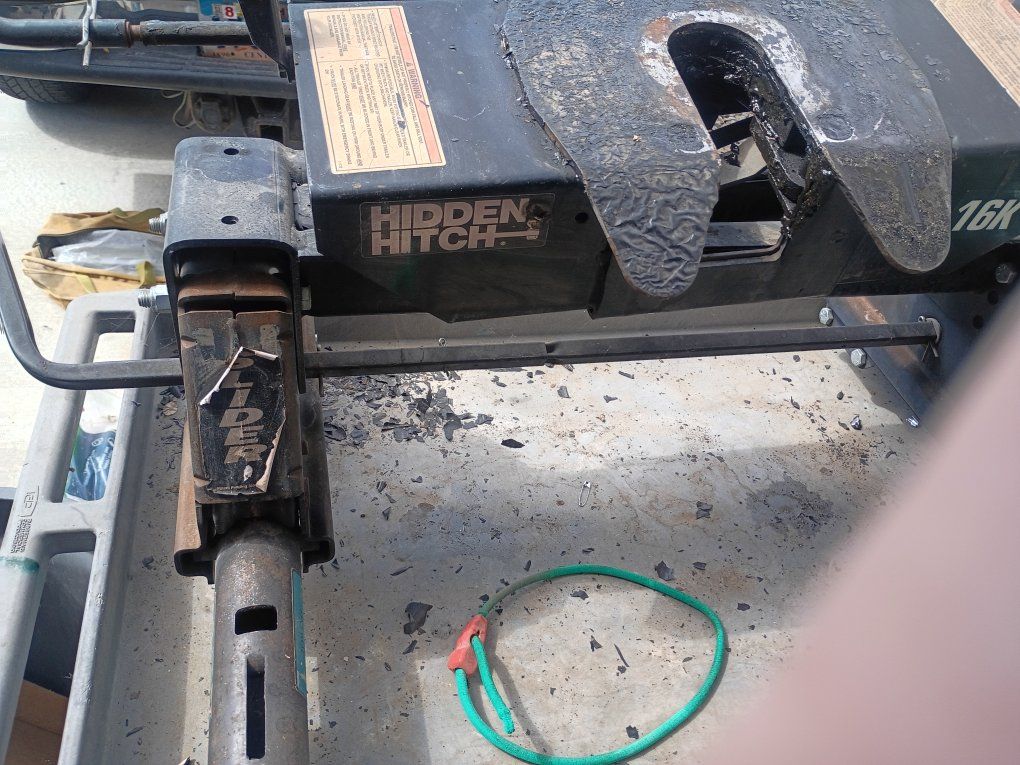 Hidden Hitch 16K Fifth Wheel Trailer Hitch Slider Heavy Duty Towing RV Camper Truck
