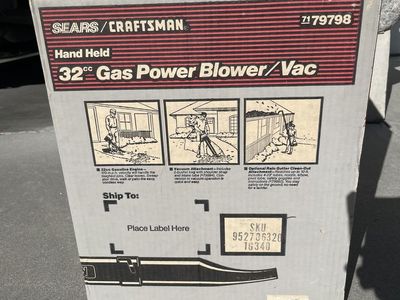 Craftsman 32cc Gas Blower/Vac