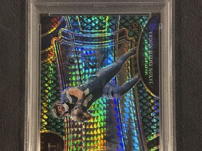 2023 Select Jaxon Smith-Njigba Dragon Scale Prizm #385 Field Level PSA 10