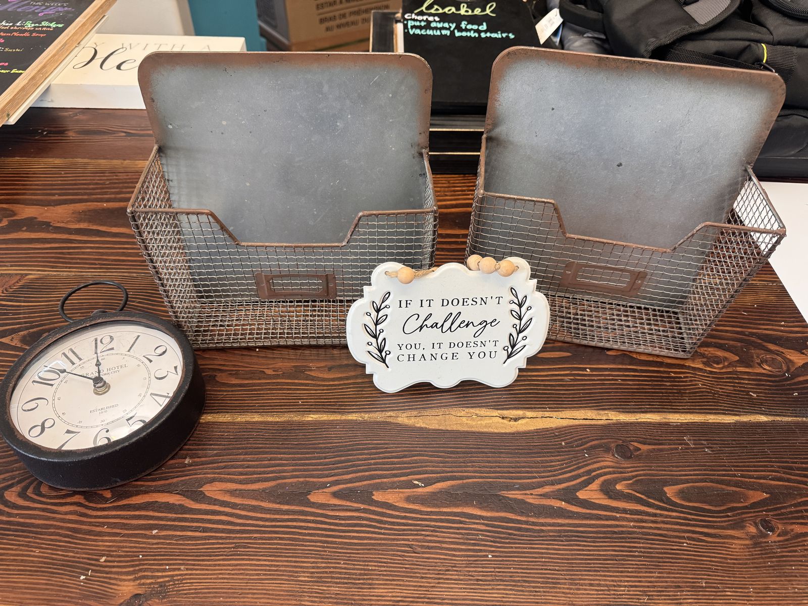Decor and baskets