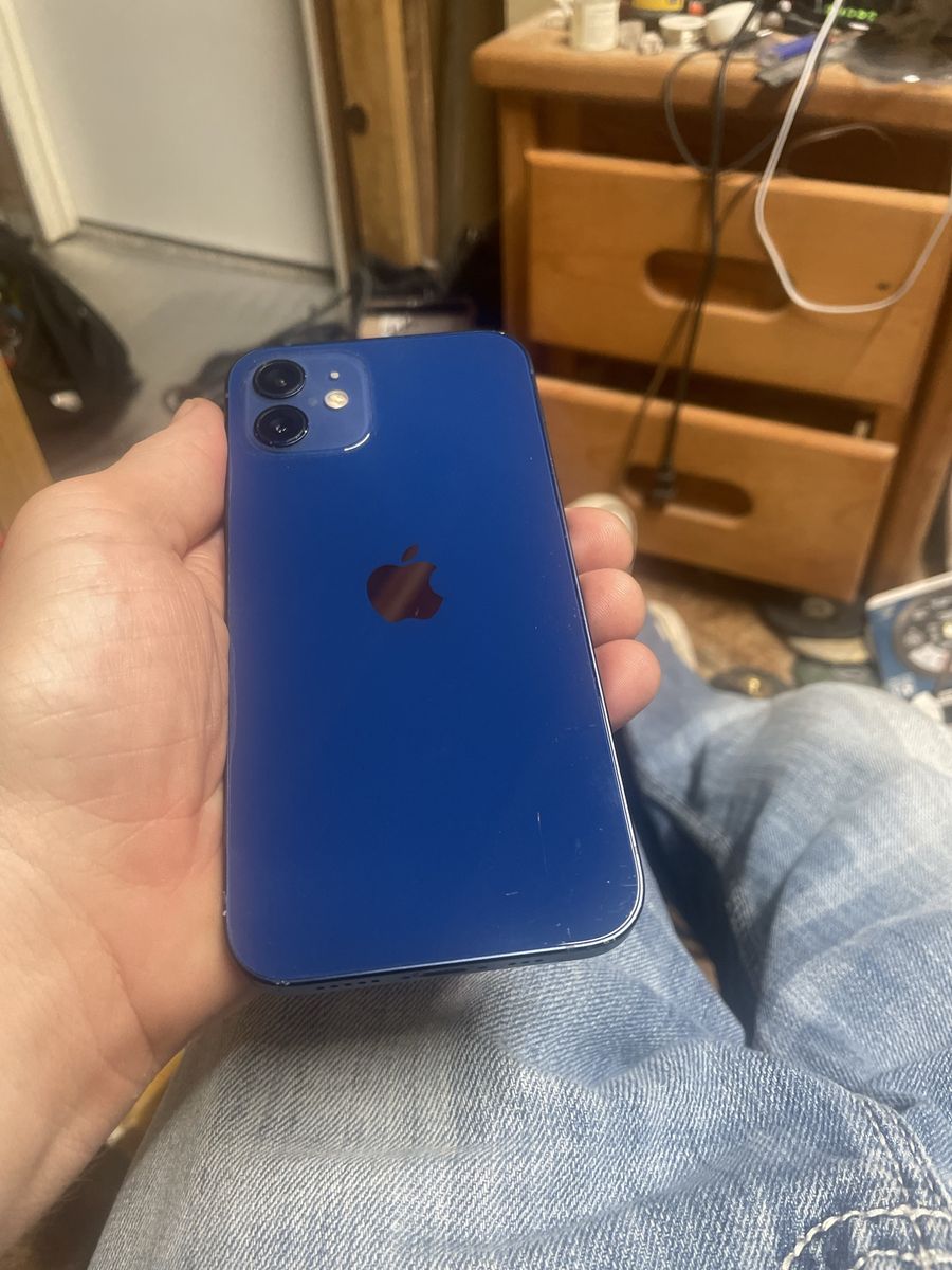 Apple iPhone 12, 128GB, Blue - Unlocked with Screen Protector & Case