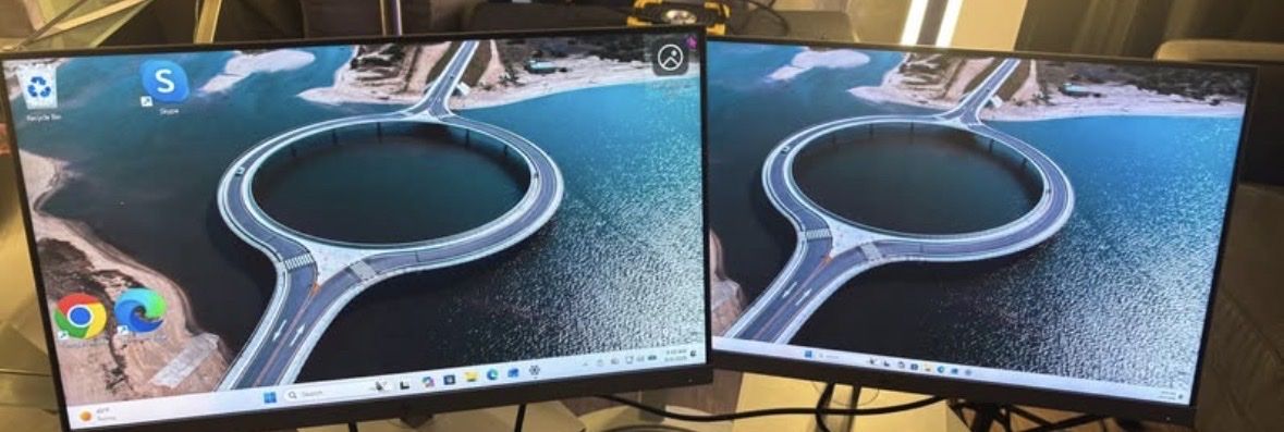 HP EliteDisplay E243 24" Monitors (1080p) - $35 each or both for $60 includes cables & original stands