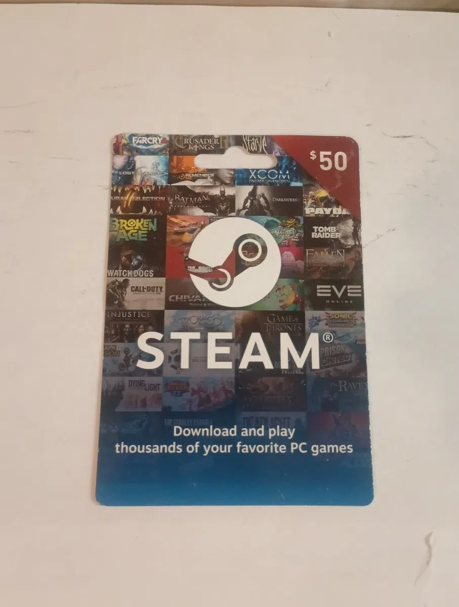 Steam Gift Card $50 Steam Wallet Gaming
