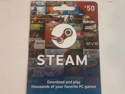 Steam Gift Card $50 Steam Wallet Gaming
