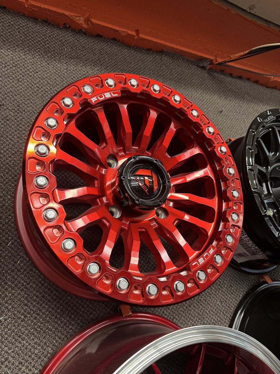 Brand new set of 4 Fuel Off-Road Candy Red Wheels - 15x7 lug pattern 4x137 Offset +10mm