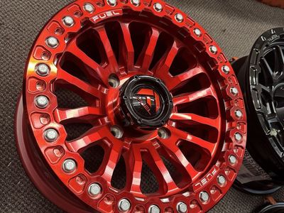 Brand new set of 4 Fuel Off-Road Candy Red Wheels - 15x7 lug pattern 4x137 Offset +10mm