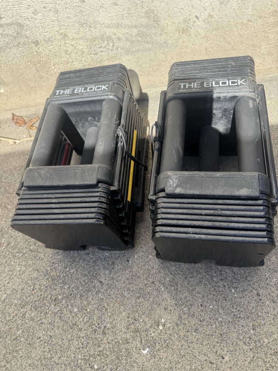 The Block Adjustable Dumbbells - Made in USA - Pair