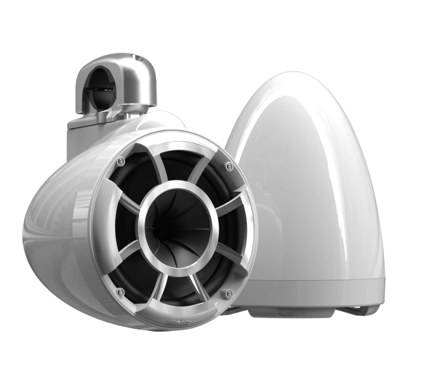 REV 8 B V2 | Gloss Black and Gloss White Revolution Series 8-inch Tower Speakers