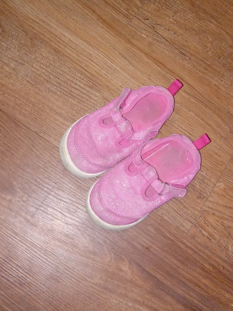 Garanimals Pink Glitter Mary Jane Slip-On Shoes - Toddler Girl Size 6