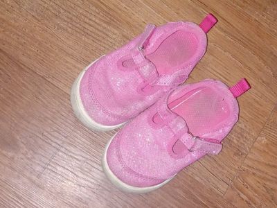 Garanimals Pink Glitter Mary Jane Slip-On Shoes - Toddler Girl Size 6