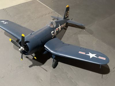 NEW E-FLITE F4U-4 CORSAIR 1.2M RC AIRPLANE NEVER FLOWN