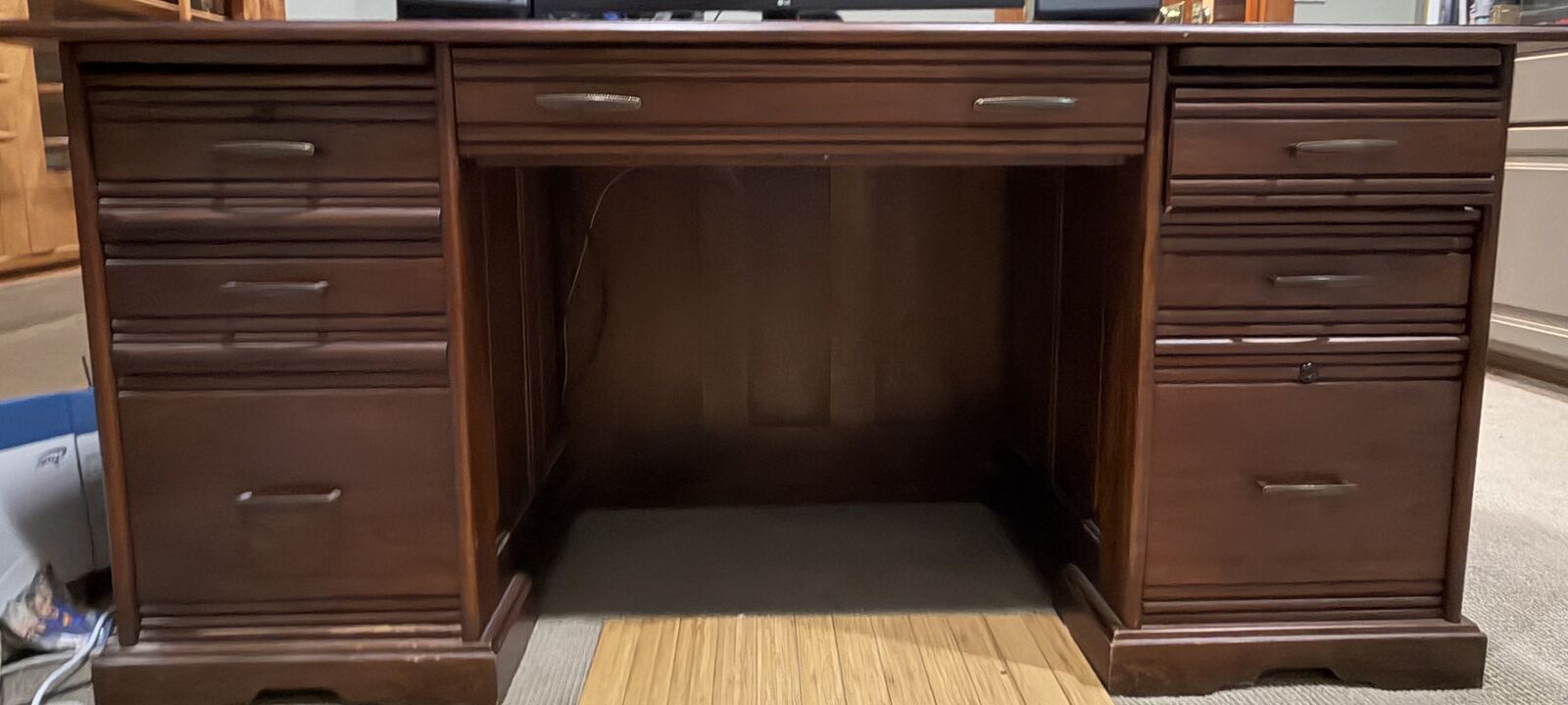 Used Office Desk--Solid Cherry Wood