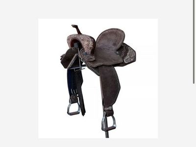 Seven barrel racing saddle Bower #E2456 B 14 SAFE TREE Western Saddle with Spinal Relief System