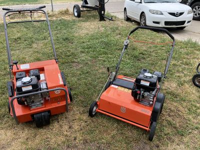 Husqvarna AR-19 Aerator and SD-22 Overseeder Power Rake Slit Seeder
