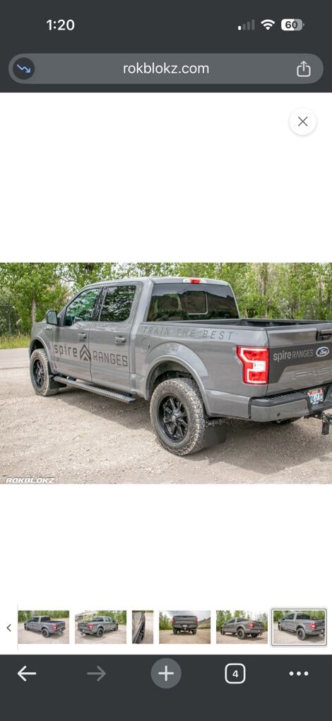 2015-2020 F150 RokBlokz Stepback mud Flaps