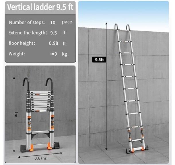 Telescoping Aluminum Ladder
