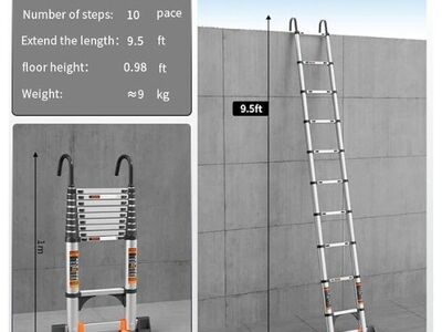 Telescoping Aluminum Ladder